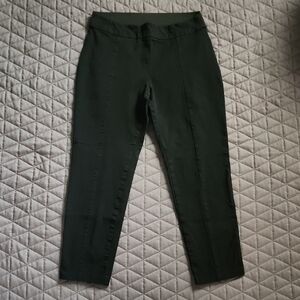 A New Day Black Ponte Pants With Pintuck Seam Down Each Leg-Size 8